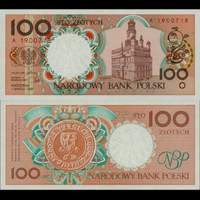 *100 Zlotych Poľsko 1990 P170 UNC - Kliknutím na obrázok zatvorte -